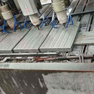 浙江 芝麻白花岗岩荔枝面盲道雕刻