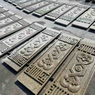 浙江 黄金麻花岗岩外墙雕刻板