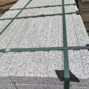 浙江 白麻花岗岩直行盲道石，盲条，地铺石