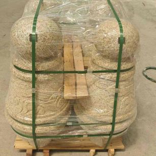 浙江 黄金麻异形定制雕花——棒棒糖挡车柱