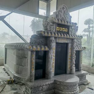 浙江 芝麻白墓碑效果展示图