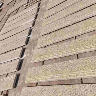 浙江 黄金麻花岗岩光面楼梯踏步