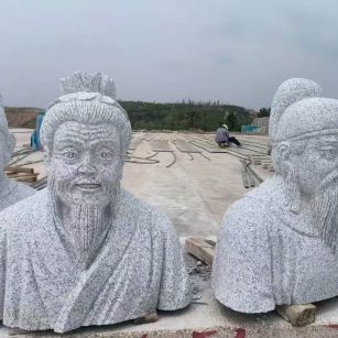 浙江 白麻花岗岩石材人物立体雕刻