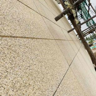 浙江 黄金麻花岗岩荔枝面外墙干挂石材效果示例