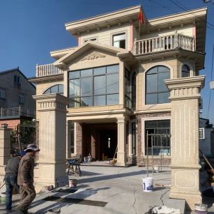 浙江 黄金麻花岗岩荔枝面别墅外墙干挂私家专属