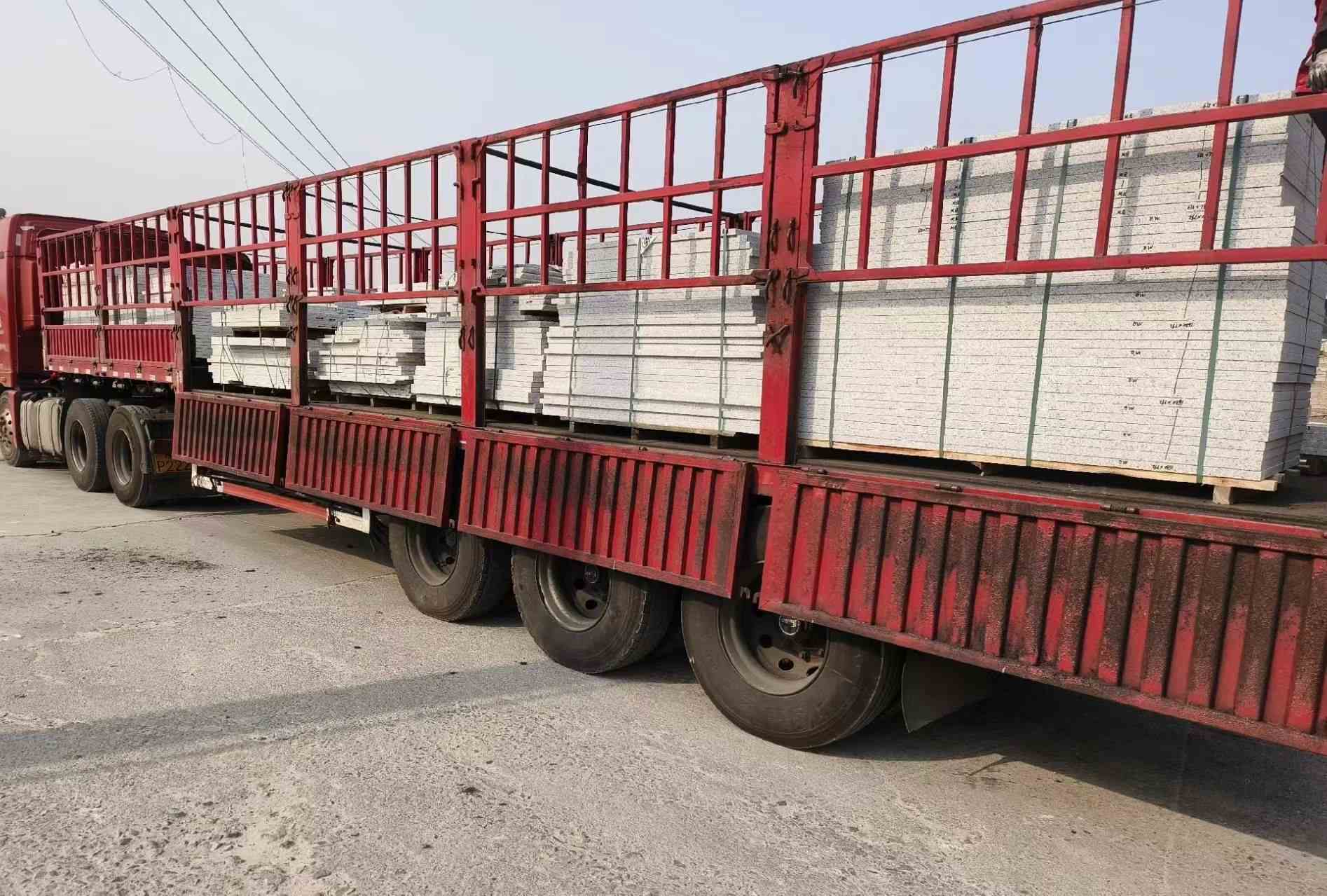 浙江 白麻荔枝面外墙干挂，工厂装车日常