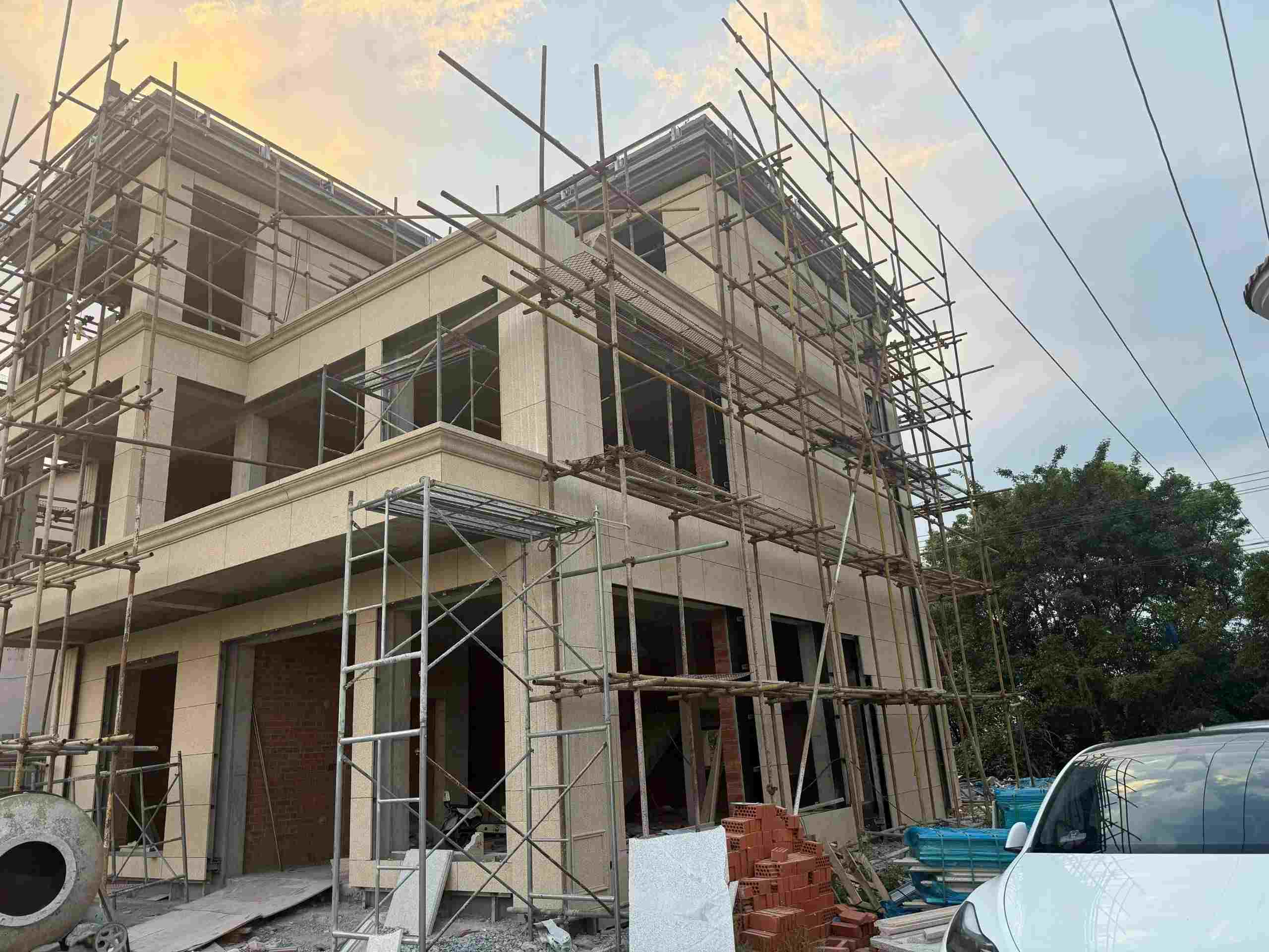 浙江 黄金麻荔枝面花岗岩外墙干挂