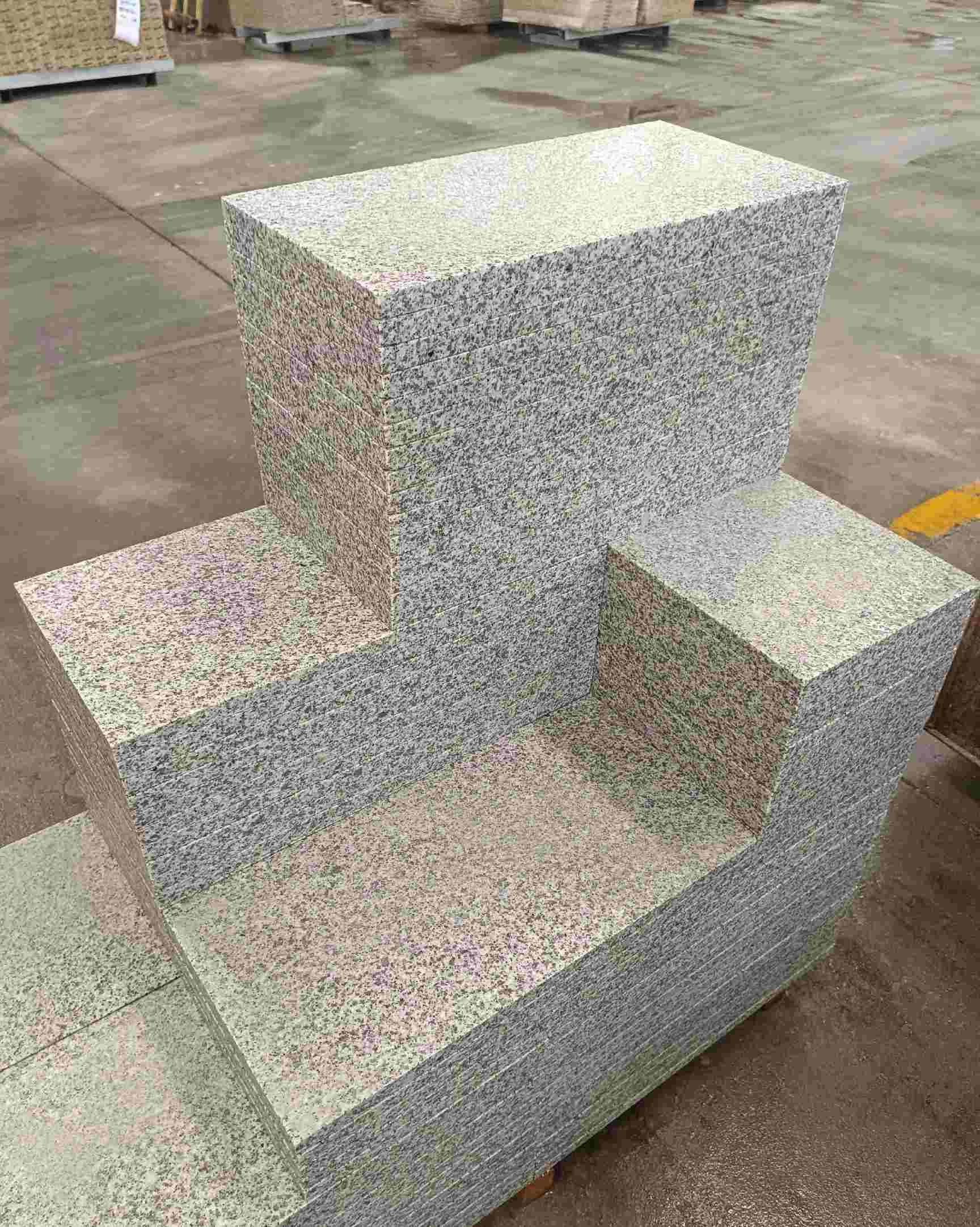 浙江 白麻花岗岩荔枝面地铺石