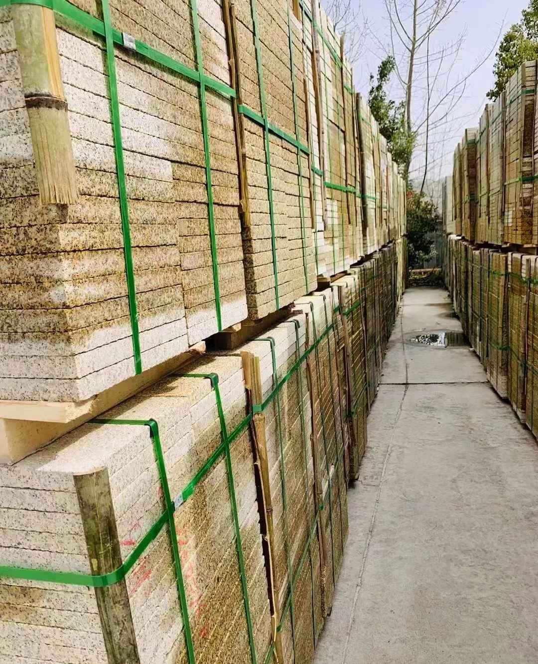 浙江 黄金麻花岗岩荔枝面地铺石