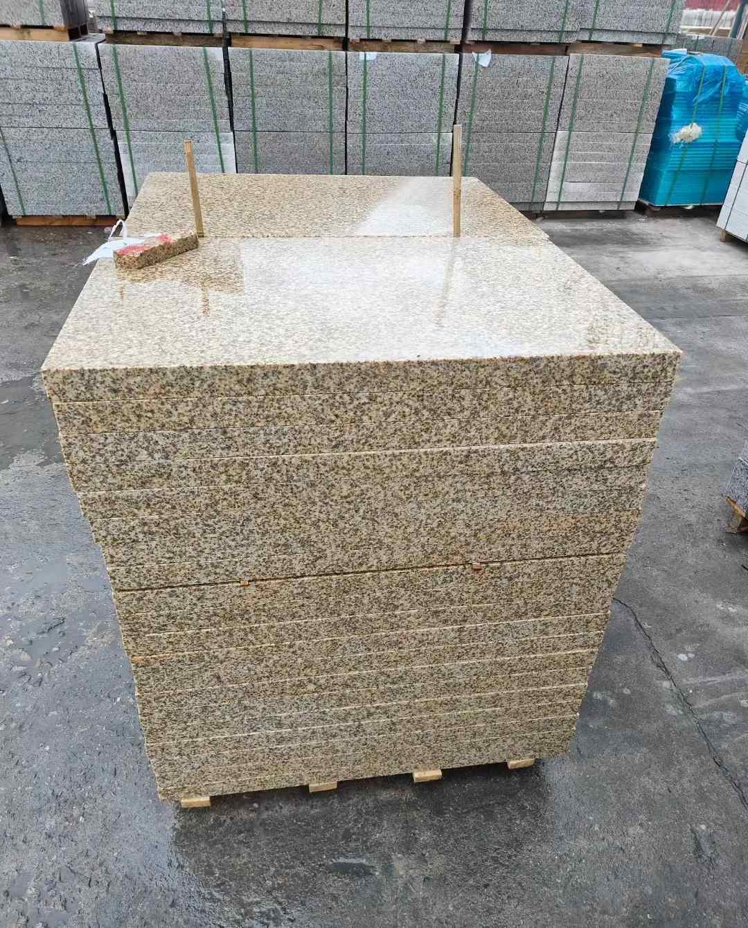 浙江 湖北黄金麻花岗岩石材荔枝面外墙石材