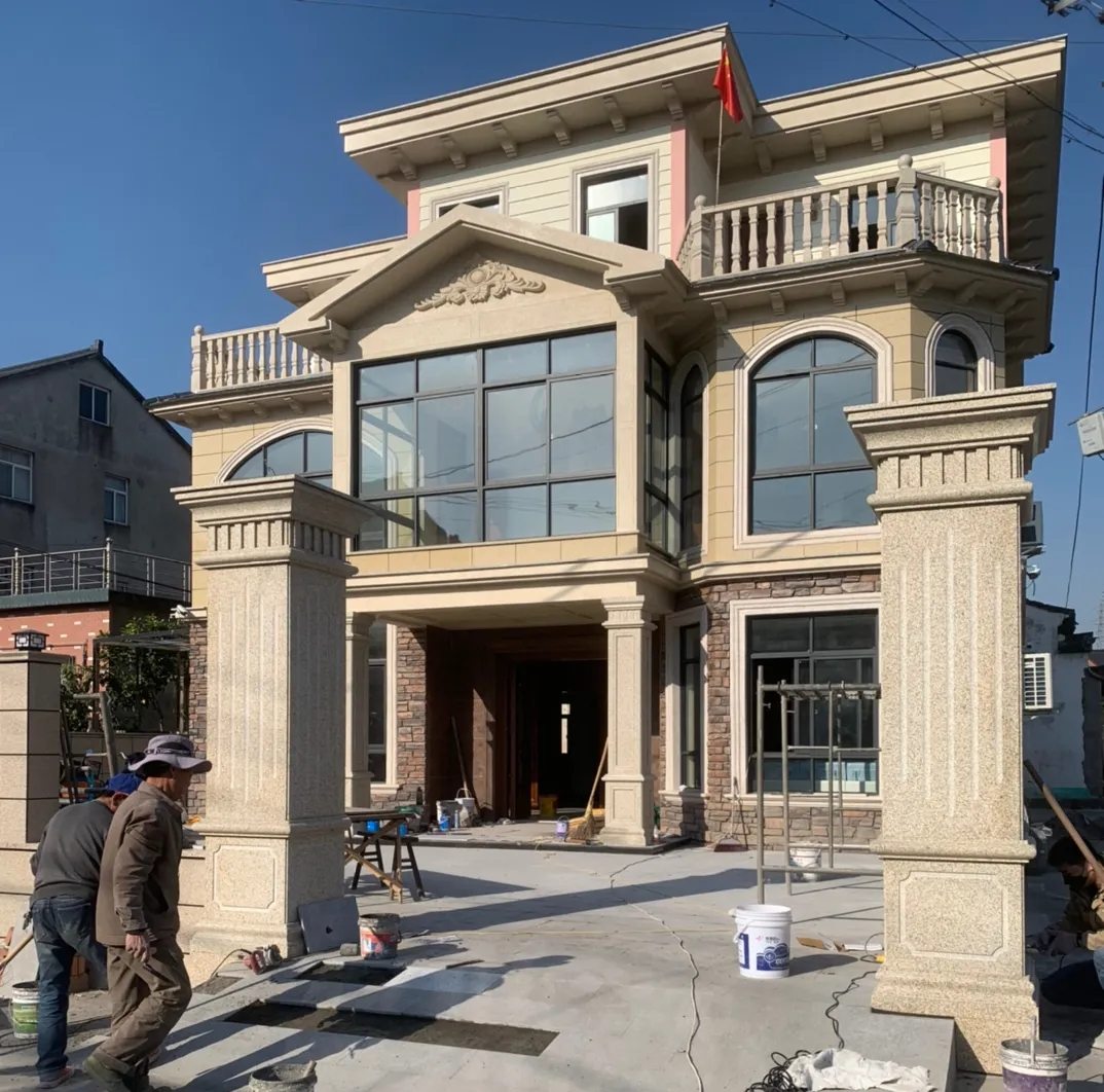 浙江 黄金麻花岗岩荔枝面别墅外墙干挂私家专属