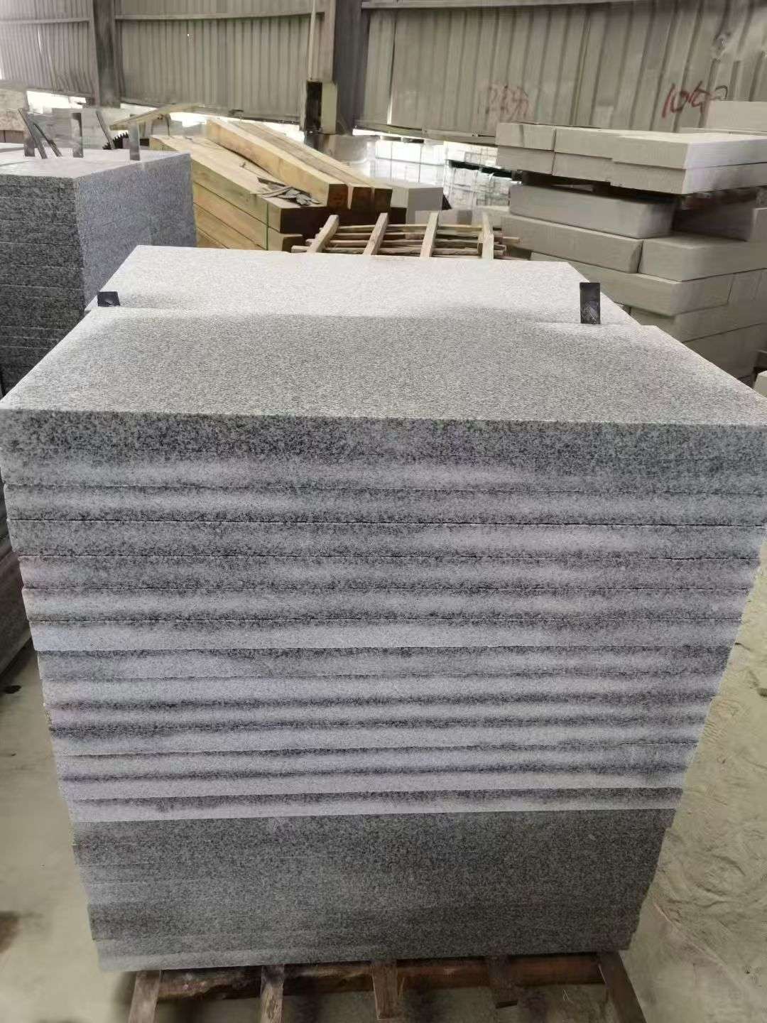 浙江 芝麻白5公分火烧地铺成品，900*400，规格可定制